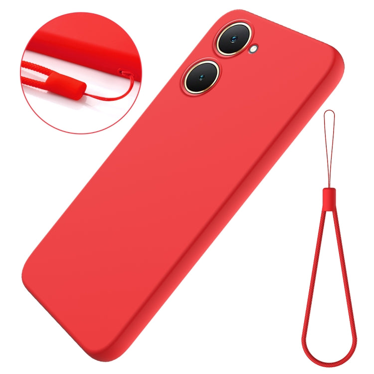 For vivo Y18 / Y18e 4G Solid Color Liquid Silicone Dropproof Full Coverage Phone Case