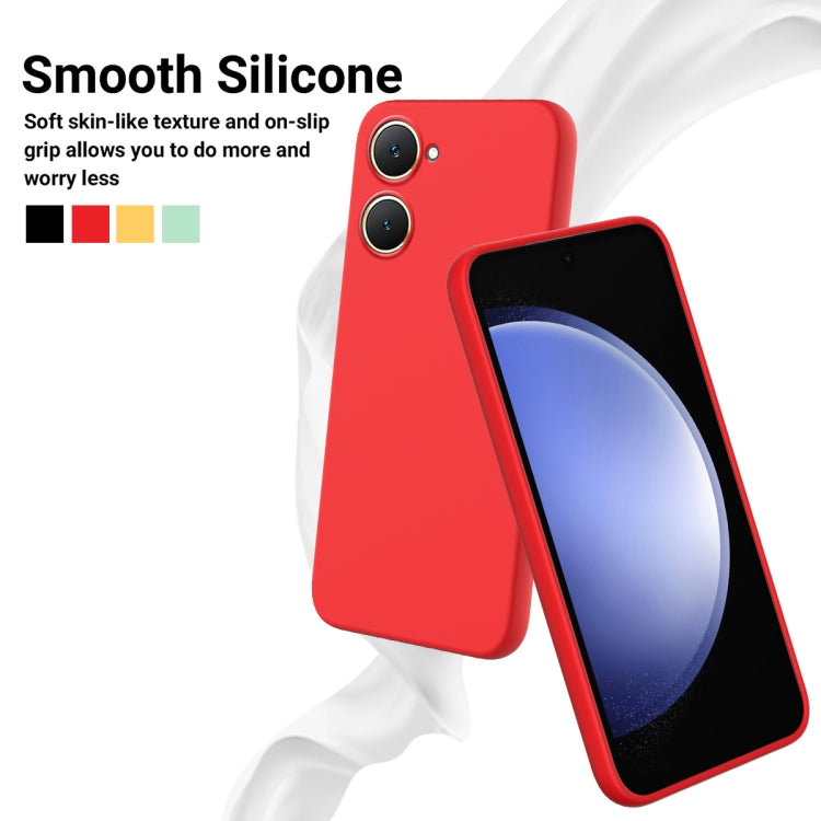 For vivo Y18 / Y18e 4G Solid Color Liquid Silicone Dropproof Full Coverage Phone Case