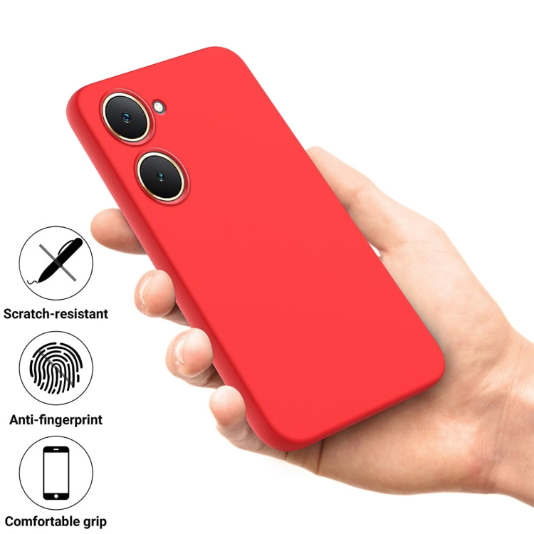 For vivo Y18 / Y18e 4G Solid Color Liquid Silicone Dropproof Full Coverage Phone Case