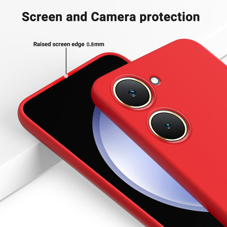 For vivo Y18 / Y18e 4G Solid Color Liquid Silicone Dropproof Full Coverage Phone Case