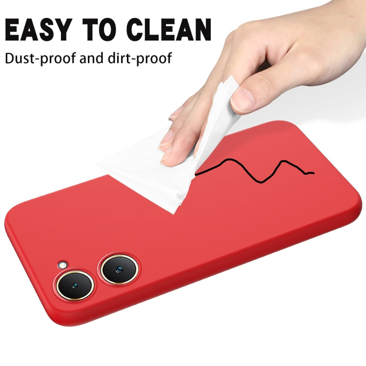 For vivo Y18 / Y18e 4G Solid Color Liquid Silicone Dropproof Full Coverage Phone Case