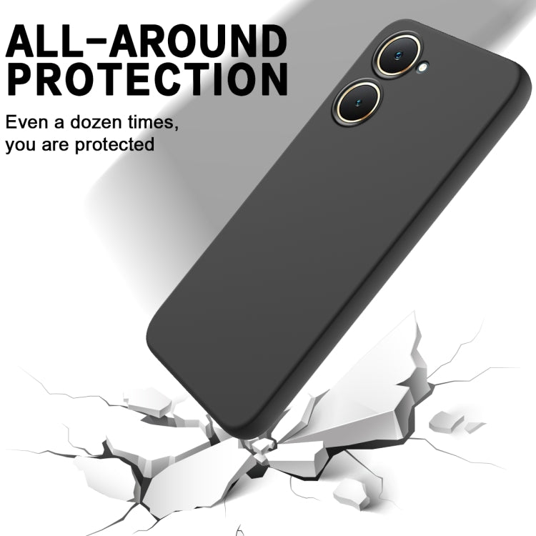 For vivo Y18 / Y18e 4G Solid Color Liquid Silicone Dropproof Full Coverage Phone Case