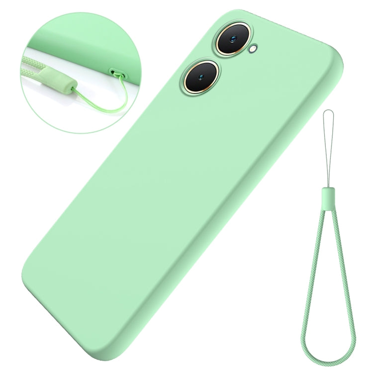 For vivo Y18 / Y18e 4G Solid Color Liquid Silicone Dropproof Full Coverage Phone Case