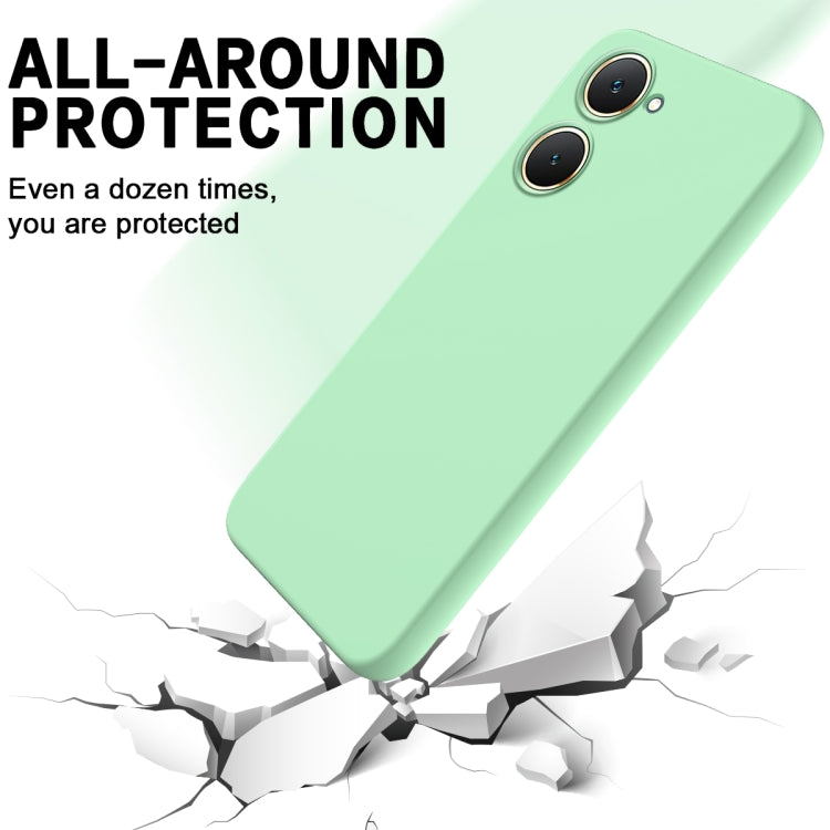 For vivo Y18 / Y18e 4G Solid Color Liquid Silicone Dropproof Full Coverage Phone Case