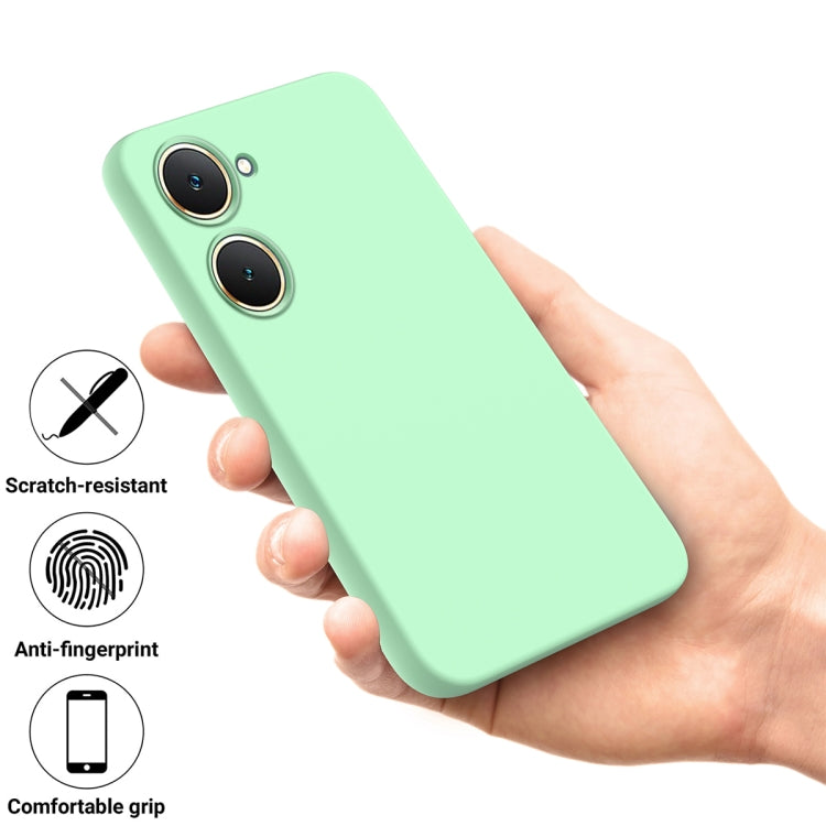 For vivo Y18 / Y18e 4G Solid Color Liquid Silicone Dropproof Full Coverage Phone Case