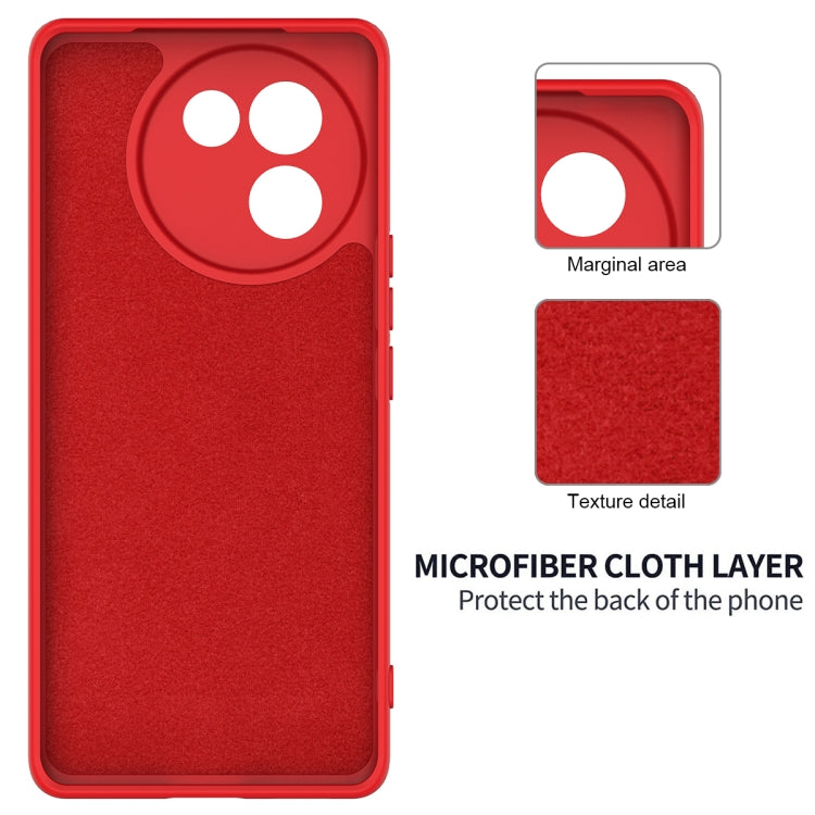 For vivo V30e 5G Solid Color Liquid Silicone Dropproof Full Coverage Phone Case