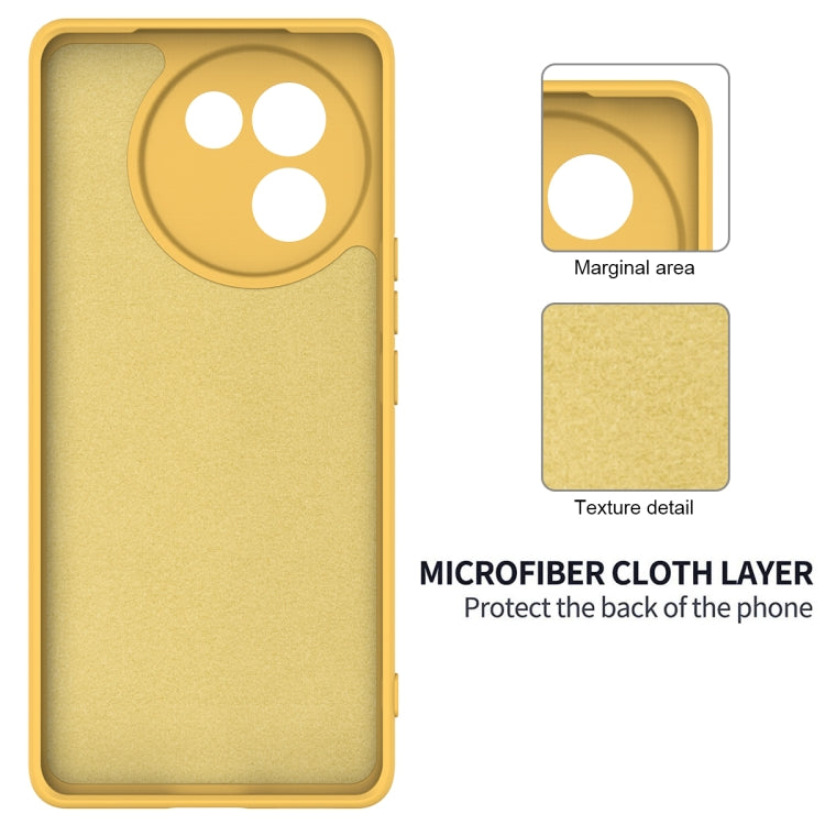 For vivo V30e 5G Solid Color Liquid Silicone Dropproof Full Coverage Phone Case