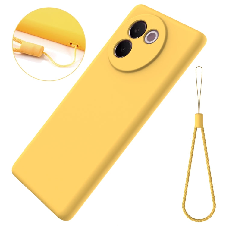 For vivo V30e 5G Solid Color Liquid Silicone Dropproof Full Coverage Phone Case