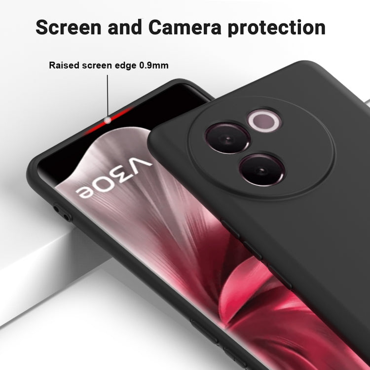 For vivo V30e 5G Solid Color Liquid Silicone Dropproof Full Coverage Phone Case