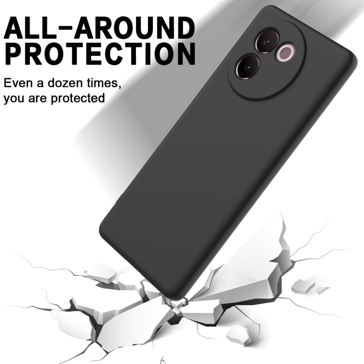 For vivo V30e 5G Solid Color Liquid Silicone Dropproof Full Coverage Phone Case