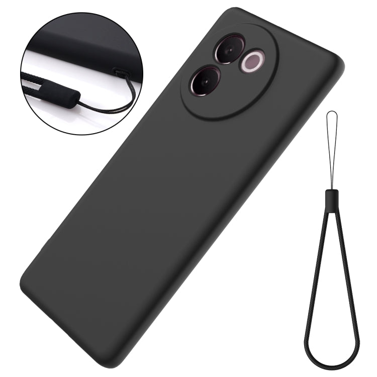 For vivo V30e 5G Solid Color Liquid Silicone Dropproof Full Coverage Phone Case