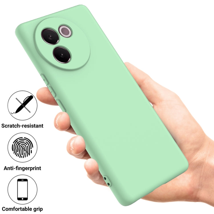 For vivo V30e 5G Solid Color Liquid Silicone Dropproof Full Coverage Phone Case