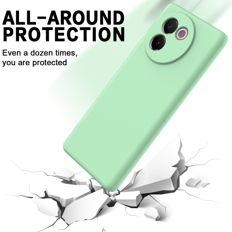 For vivo V30e 5G Solid Color Liquid Silicone Dropproof Full Coverage Phone Case