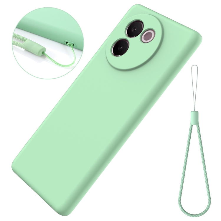 For vivo V30e 5G Solid Color Liquid Silicone Dropproof Full Coverage Phone Case