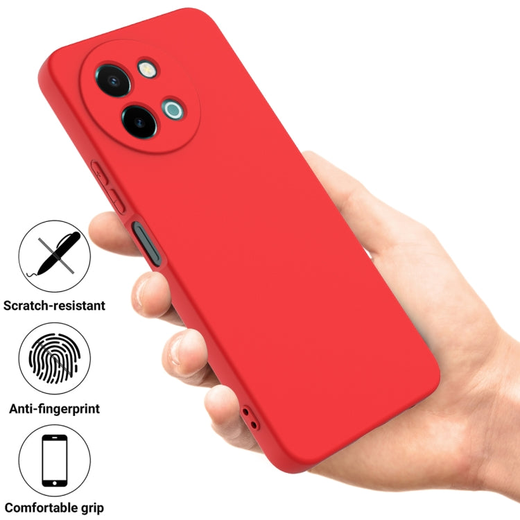 For vivo Y38 5G Solid Color Liquid Silicone Dropproof Full Coverage Phone Case