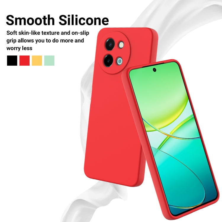 For vivo Y38 5G Solid Color Liquid Silicone Dropproof Full Coverage Phone Case