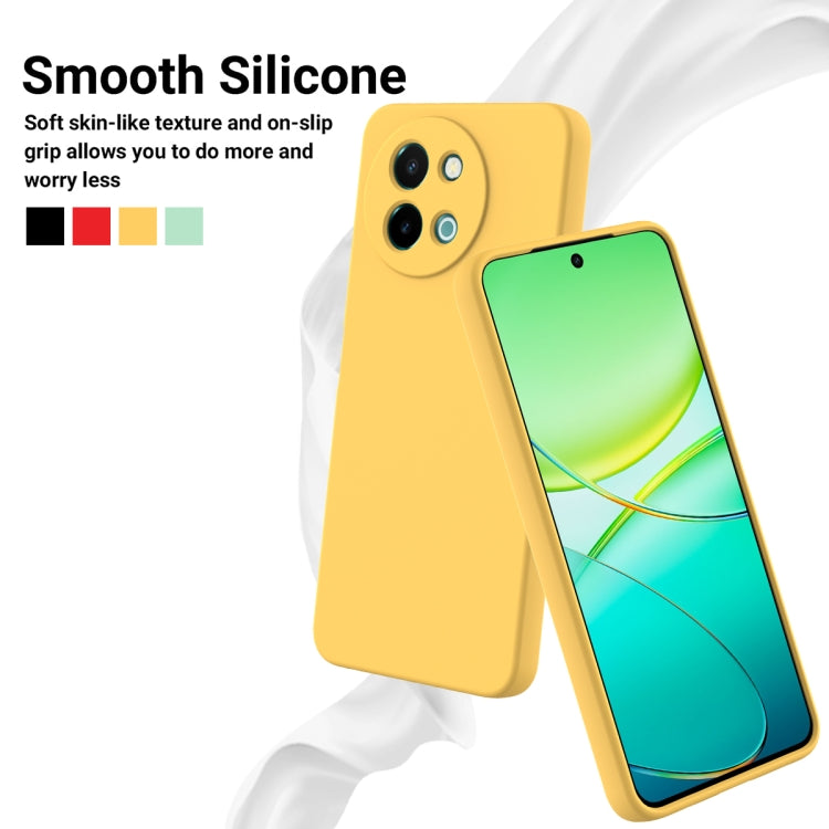 For vivo Y38 5G Solid Color Liquid Silicone Dropproof Full Coverage Phone Case