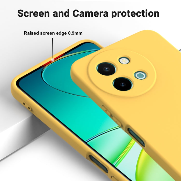 For vivo Y38 5G Solid Color Liquid Silicone Dropproof Full Coverage Phone Case
