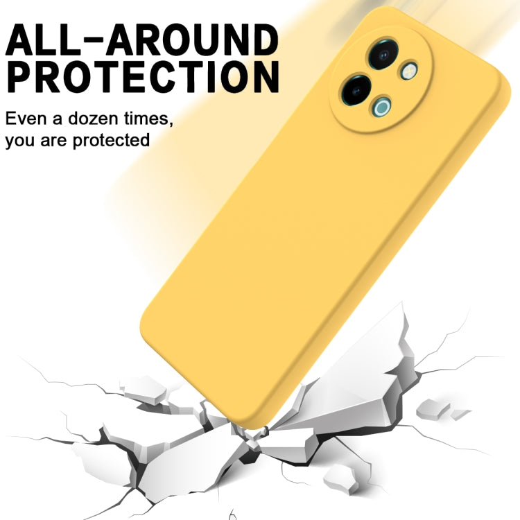 For vivo Y38 5G Solid Color Liquid Silicone Dropproof Full Coverage Phone Case