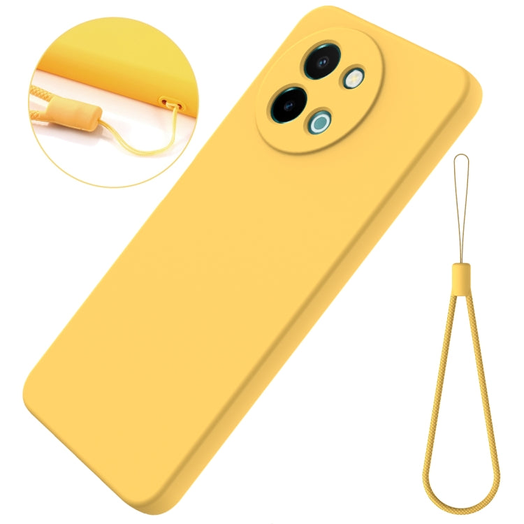 For vivo Y38 5G Solid Color Liquid Silicone Dropproof Full Coverage Phone Case