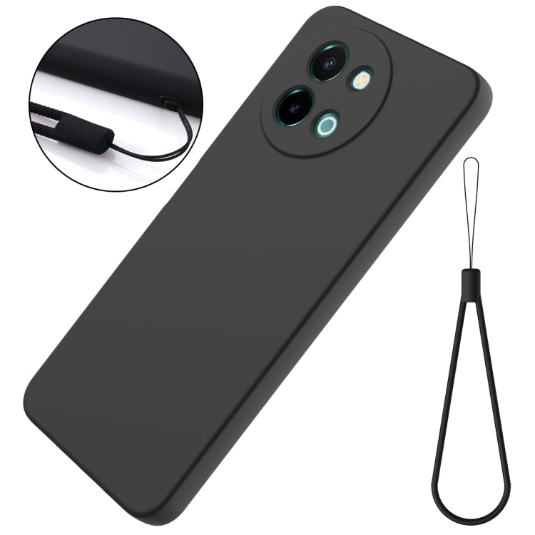 For vivo Y38 5G Solid Color Liquid Silicone Dropproof Full Coverage Phone Case