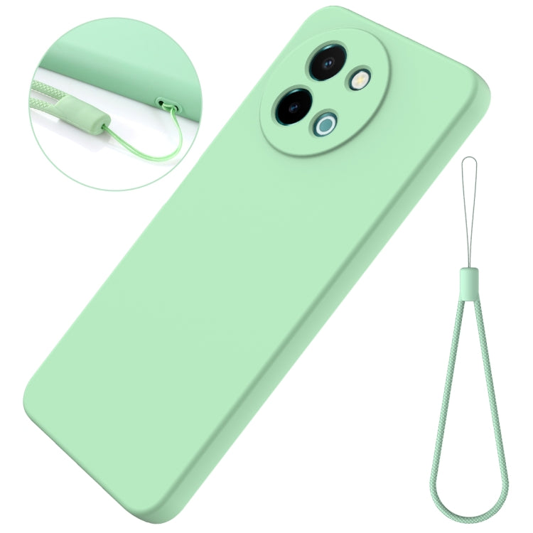 For vivo Y38 5G Solid Color Liquid Silicone Dropproof Full Coverage Phone Case
