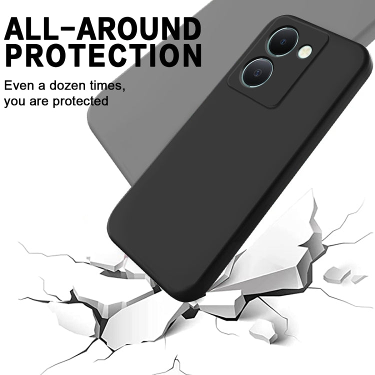 For vivo Y27s Solid Color Liquid Silicone Dropproof Full Coverage Phone Case
