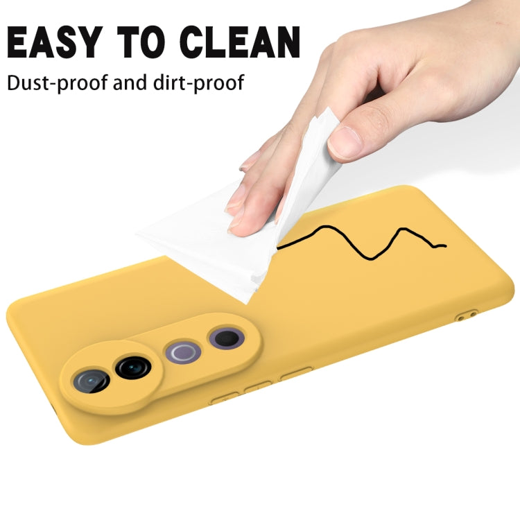 For vivo V40 / S19 Pro Solid Color Liquid Silicone Dropproof Full Coverage Phone Case
