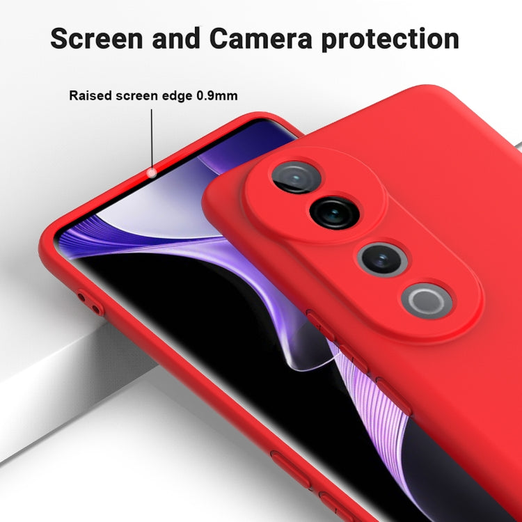 For vivo V40 Pro Solid Color Liquid Silicone Dropproof Full Coverage Phone Case