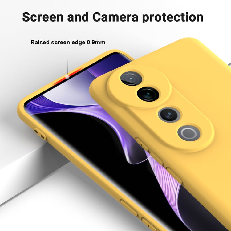 For vivo V40 Pro Solid Color Liquid Silicone Dropproof Full Coverage Phone Case