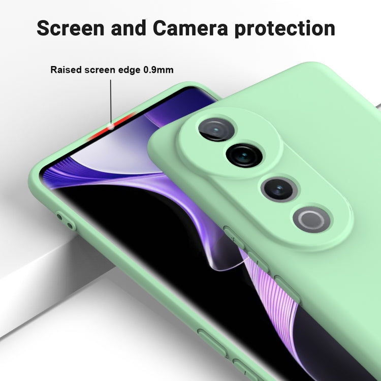 For vivo V40 Pro Solid Color Liquid Silicone Dropproof Full Coverage Phone Case