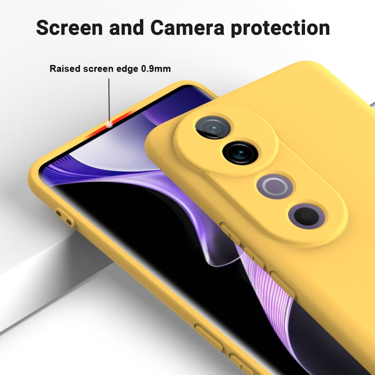 For vivo S19 Solid Color Liquid Silicone Dropproof Full Coverage Phone Case