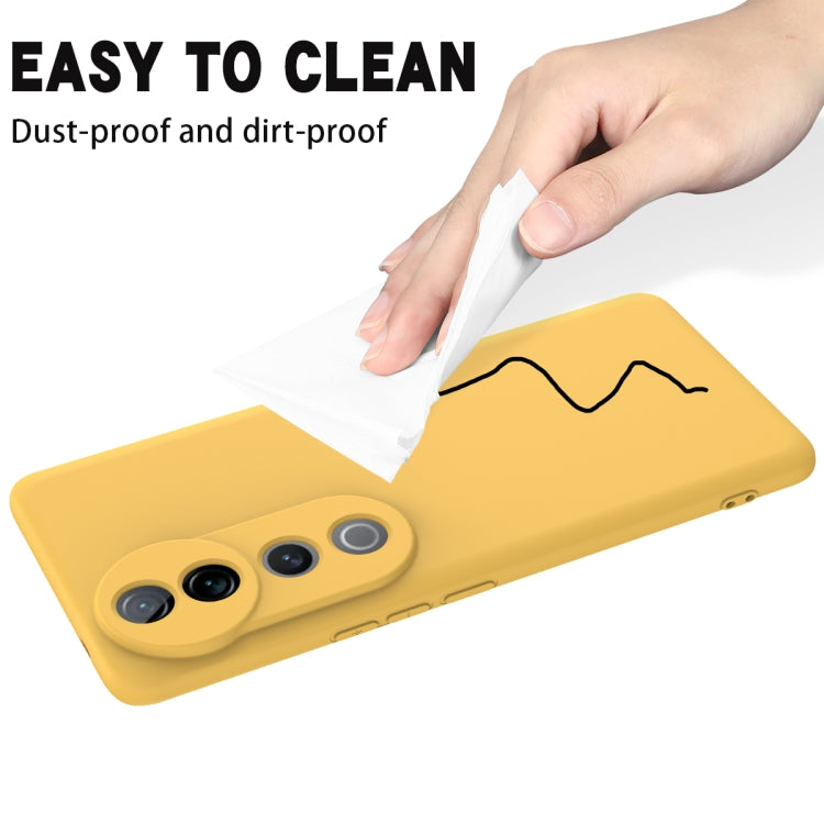 For vivo T3 Ultra Solid Color Liquid Silicone Dropproof Full Coverage Phone Case