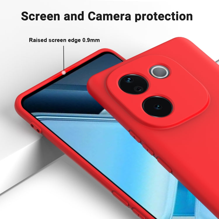 For vivo iQOO Z9s Pro / T3 Pro Solid Color Liquid Silicone Dropproof Full Coverage Phone Case