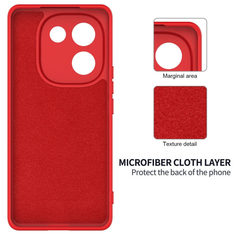 For vivo iQOO Z9s Pro / T3 Pro Solid Color Liquid Silicone Dropproof Full Coverage Phone Case