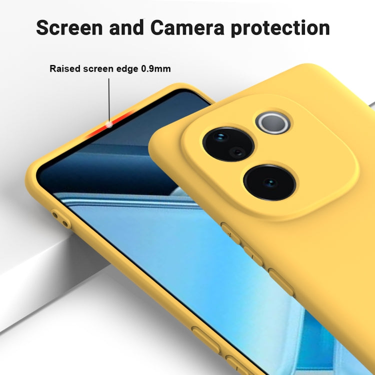 For vivo iQOO Z9s Pro / T3 Pro Solid Color Liquid Silicone Dropproof Full Coverage Phone Case