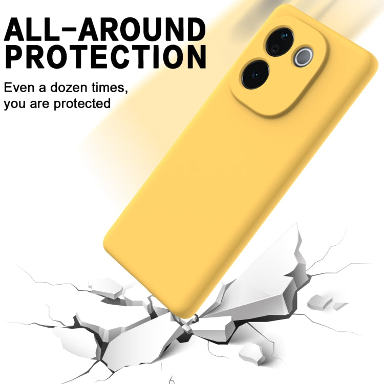 For vivo iQOO Z9s Pro / T3 Pro Solid Color Liquid Silicone Dropproof Full Coverage Phone Case