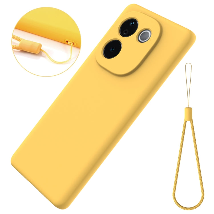 For vivo iQOO Z9s Pro / T3 Pro Solid Color Liquid Silicone Dropproof Full Coverage Phone Case