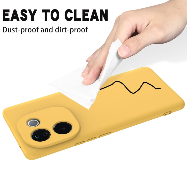 For vivo iQOO Z9s Pro / T3 Pro Solid Color Liquid Silicone Dropproof Full Coverage Phone Case