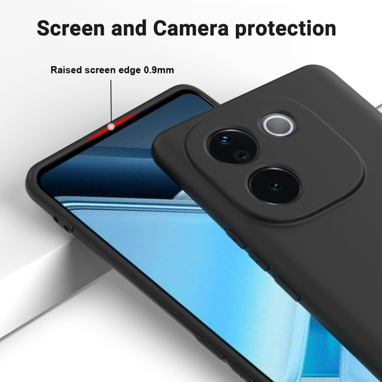 For vivo iQOO Z9s Pro / T3 Pro Solid Color Liquid Silicone Dropproof Full Coverage Phone Case