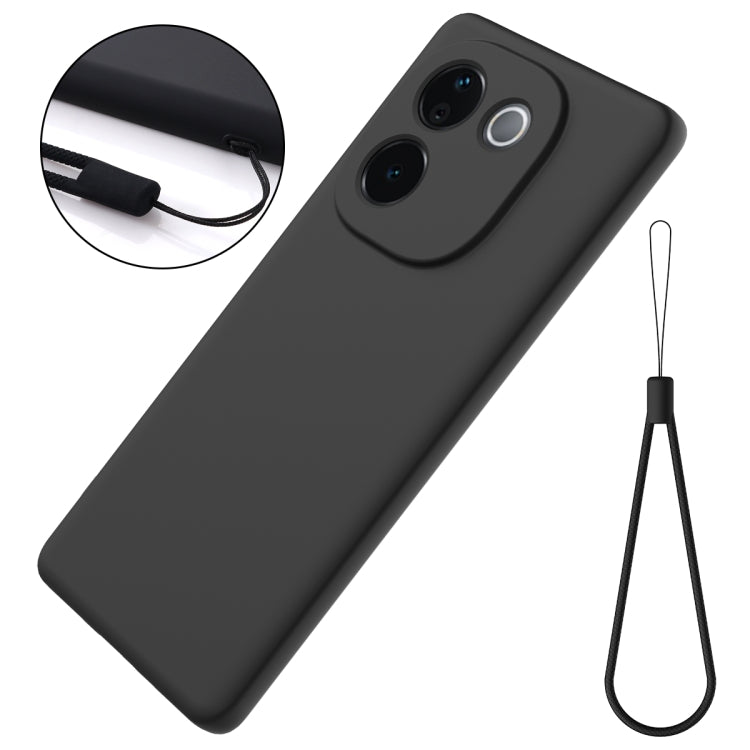 For vivo iQOO Z9s Pro / T3 Pro Solid Color Liquid Silicone Dropproof Full Coverage Phone Case