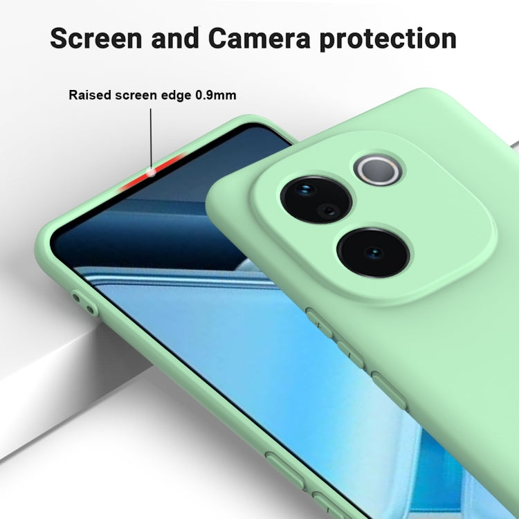 For vivo iQOO Z9s Pro / T3 Pro Solid Color Liquid Silicone Dropproof Full Coverage Phone Case