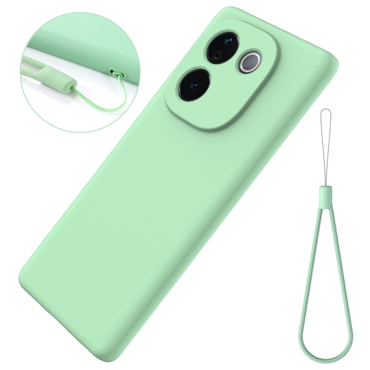 For vivo iQOO Z9s Pro / T3 Pro Solid Color Liquid Silicone Dropproof Full Coverage Phone Case