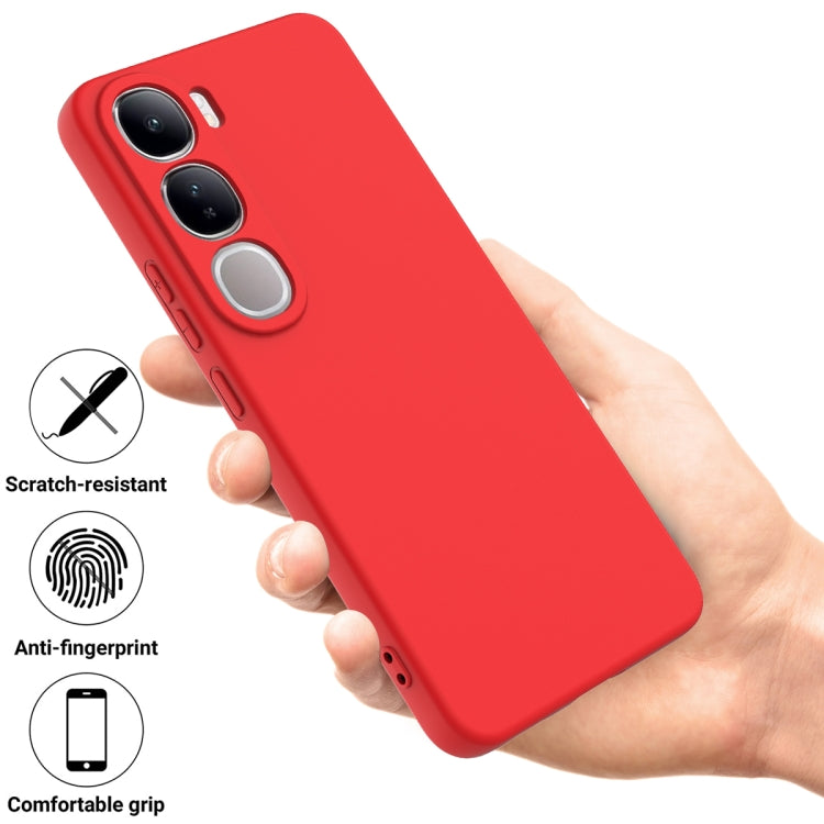For vivo V40 Lite 5G / 4G IDN Solid Color Liquid Silicone Dropproof Full Coverage Phone Case