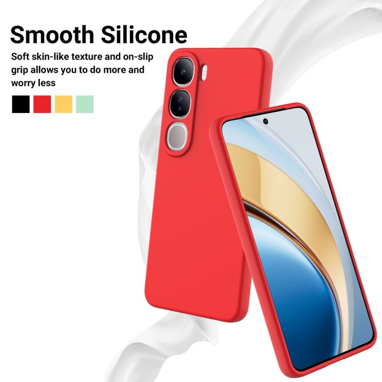 For vivo V40 Lite 5G / 4G IDN Solid Color Liquid Silicone Dropproof Full Coverage Phone Case