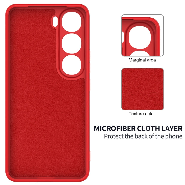For vivo V40 Lite 5G / 4G IDN Solid Color Liquid Silicone Dropproof Full Coverage Phone Case