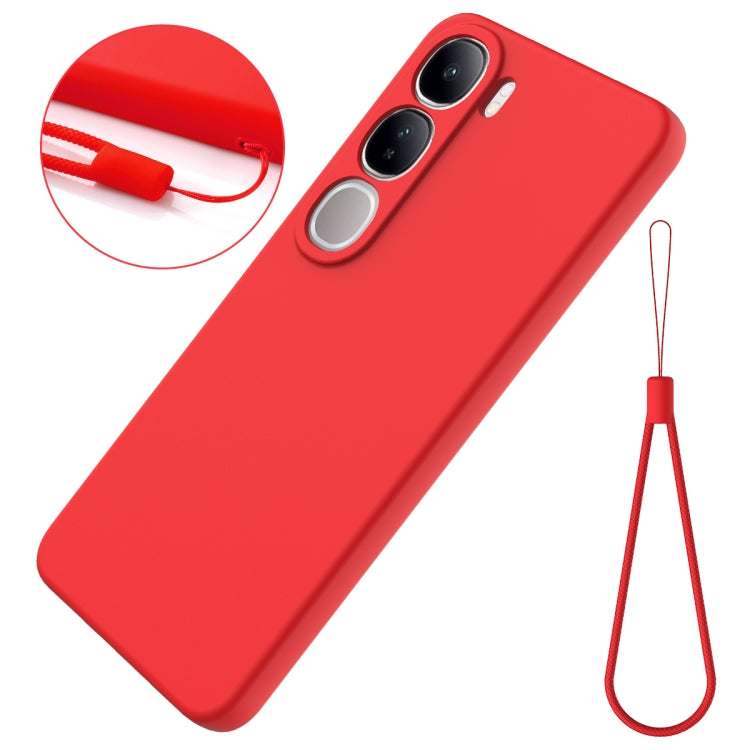 For vivo V40 Lite 5G / 4G IDN Solid Color Liquid Silicone Dropproof Full Coverage Phone Case