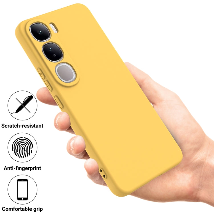 For vivo V40 Lite 5G / 4G IDN Solid Color Liquid Silicone Dropproof Full Coverage Phone Case