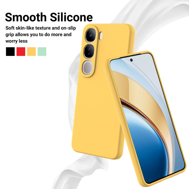 For vivo V40 Lite 5G / 4G IDN Solid Color Liquid Silicone Dropproof Full Coverage Phone Case