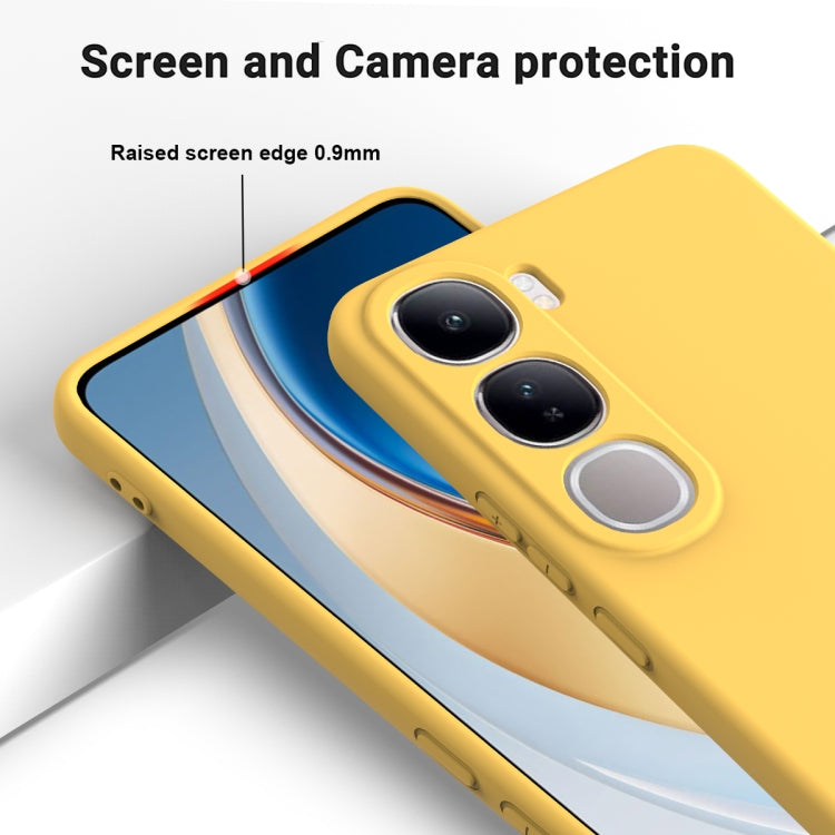For vivo V40 Lite 5G / 4G IDN Solid Color Liquid Silicone Dropproof Full Coverage Phone Case